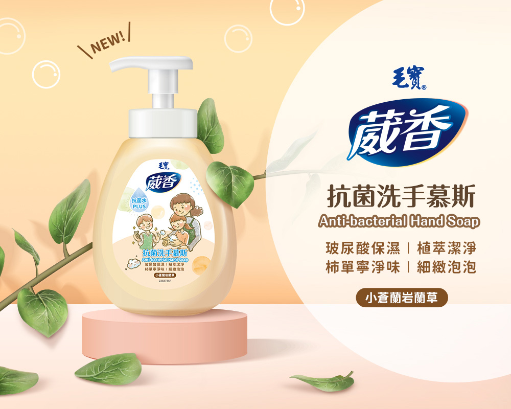毛寶葳香抗菌洗手慕斯300g