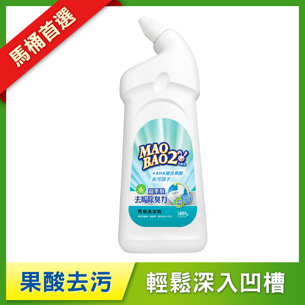 【毛寶兔】超果酸馬桶去垢除臭清潔劑651g